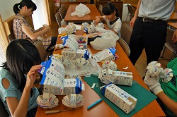 8月27日の製作のようす